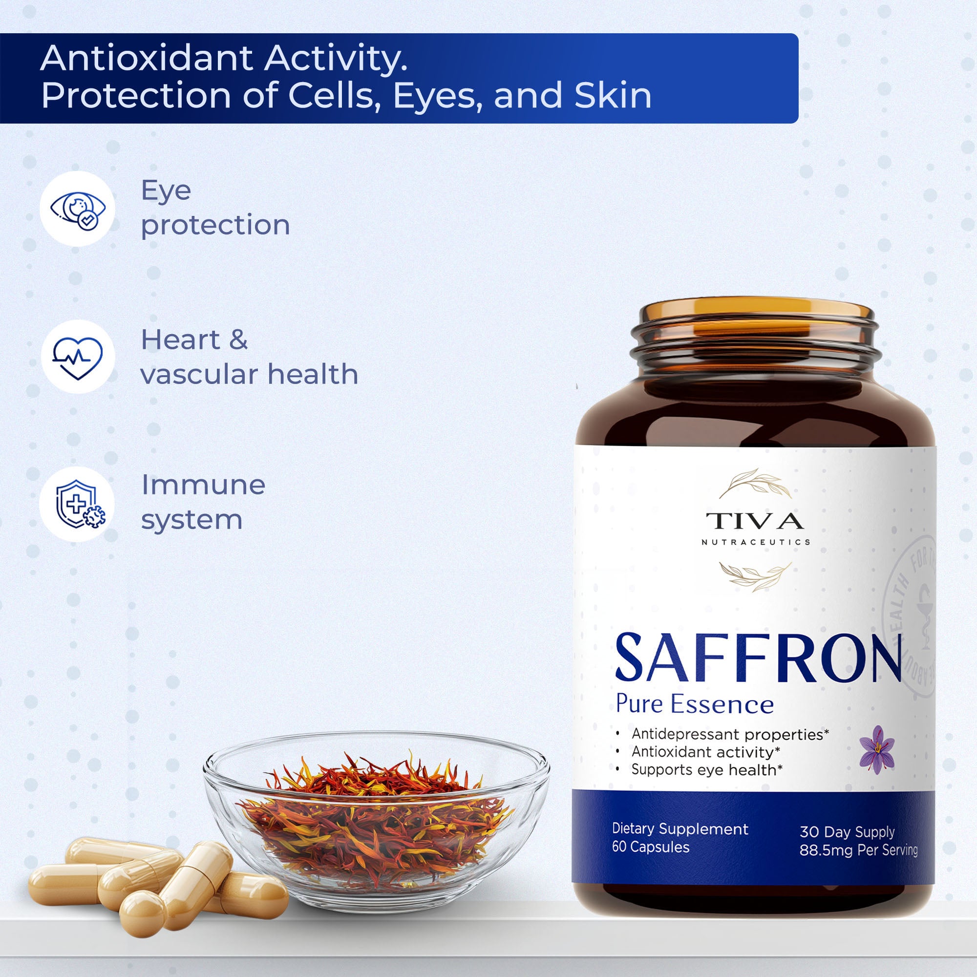 Saffron Pure Essence 60 caps — Natural Support for Mood and Well-being