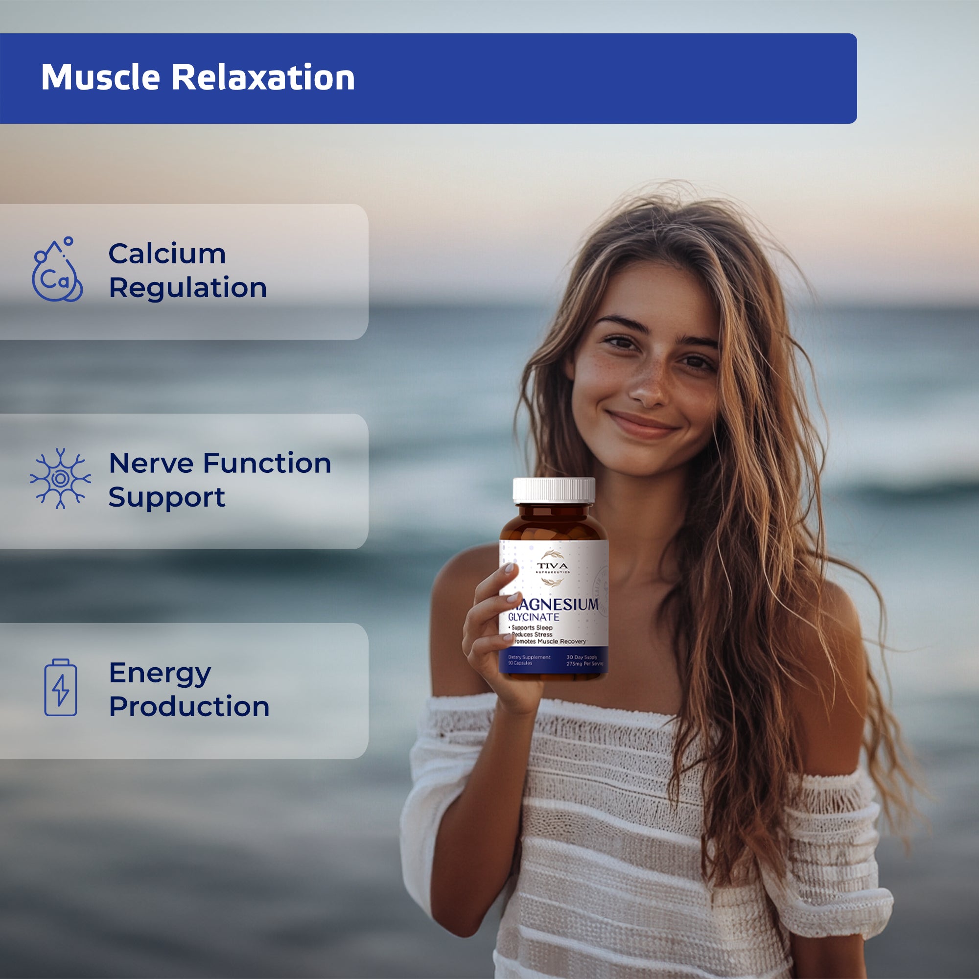 Magnesium glycinate 90 caps — Highly Absorbable Magnesium for Optimal Health