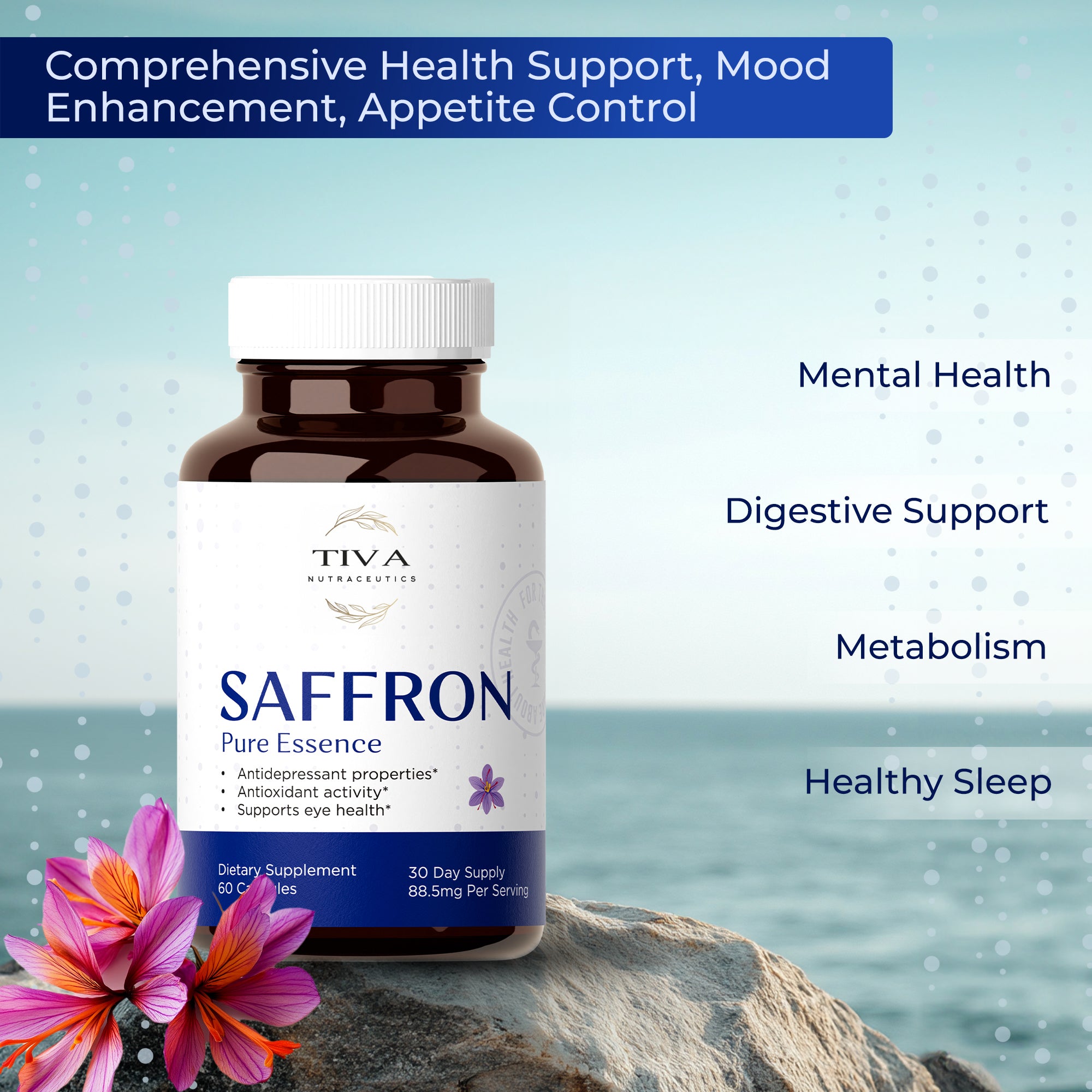 Saffron Pure Essence 60 caps — Natural Support for Mood and Well-being